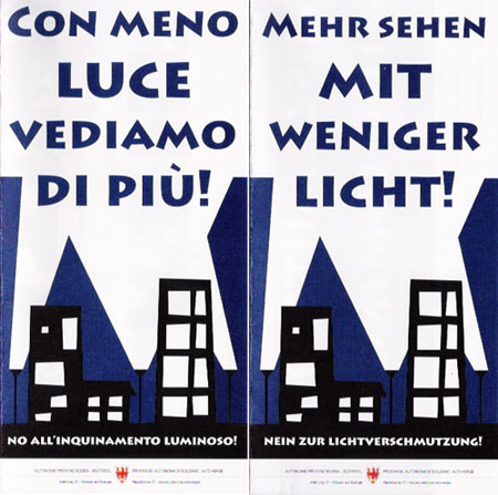 Con meno luce vediamo di più!