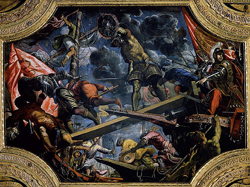 Dipinto Tintoretto su Galeas per montes Dipinto Tintoretto su Galeas per montes