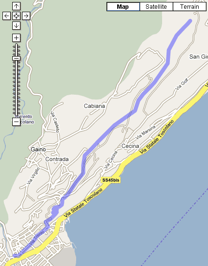 Mappa giro in bici in Valtenesi